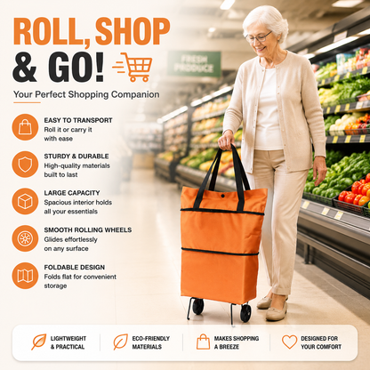 Foldable 2-in-1 Shopping Bag