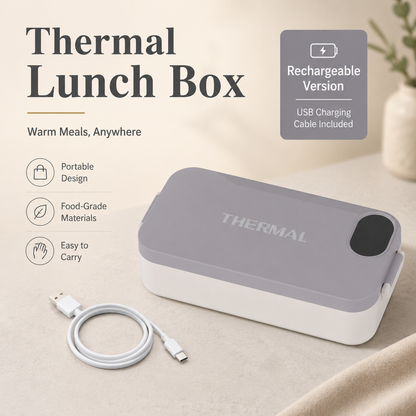 Rechargeable Electric Lunch Box | Portable Food Warmer