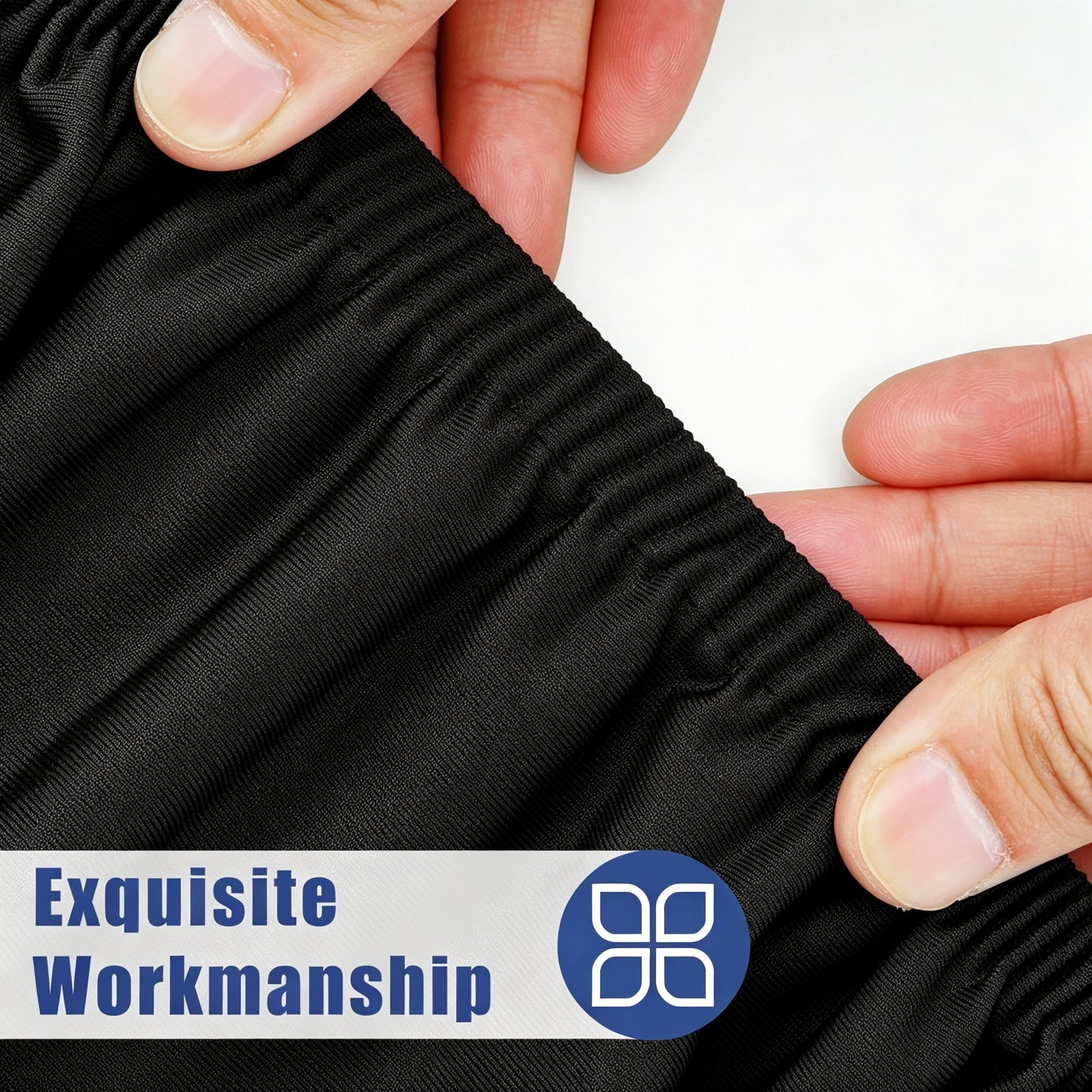 Stretch Fabric Table Top Cap Cover – Elastic Edge, Waterproof & Reusable