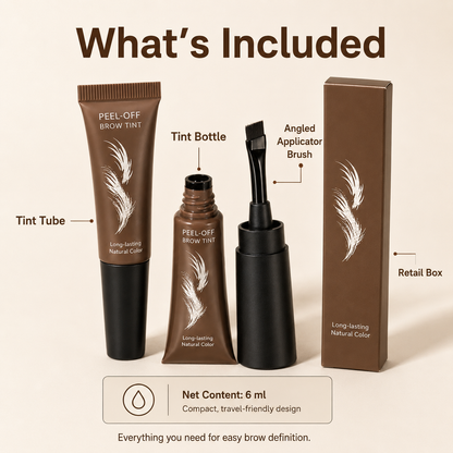 ✨ Peel-Off Brow Tint – Easy, Long-Lasting Natural Brow Definition
