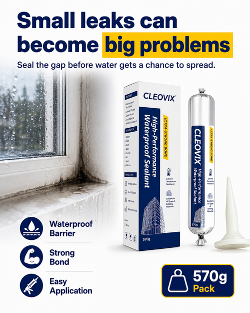 CLEOVIX Waterproof Sealant 570g | Leak & Gap Repair