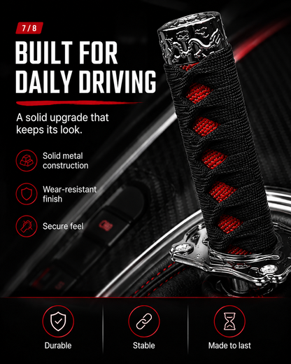 Samurai Shift Knob for Cars | Katana Style Manual Gear Shifter