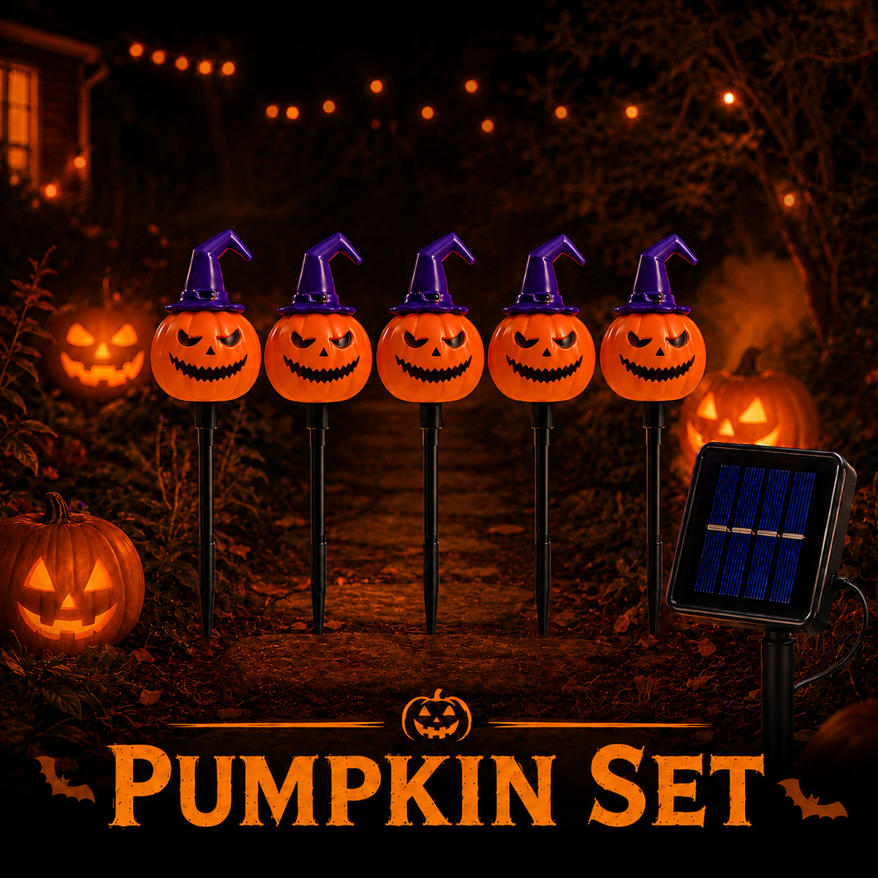 🎃 Solar Halloween Garden Stake Lights – Spooky Pathway Decor