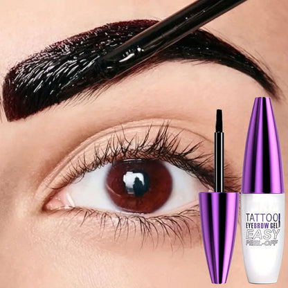 🔥Hot  | 30k+ Sold✅🎨Easy Peel-Off Eyebrow,Gel- &Sweatproof, Long-Lasting Black or Brown TattooTint- Enjoy easy eyebrow styling-8SA8