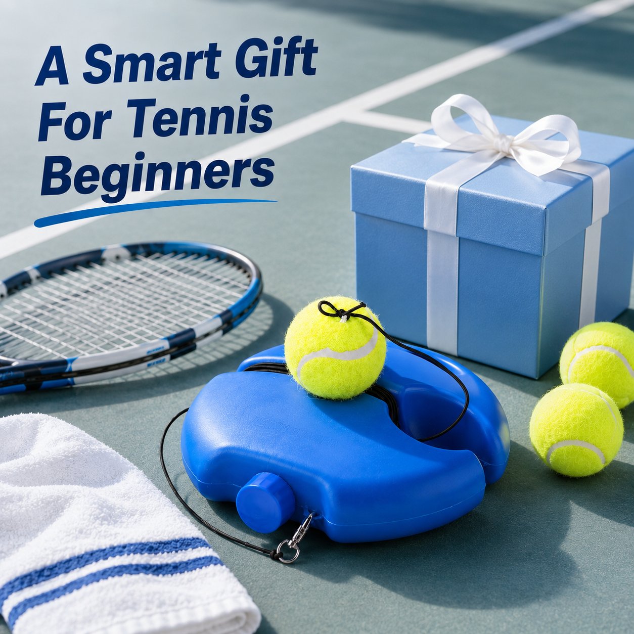 🎾Solo Tennis Trainer with 2 Rebound Balls | Practice Anywhere