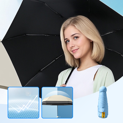 🔥HOT SALE 49% OFF – Pocket Umbrella | 5-Layer Black Coating