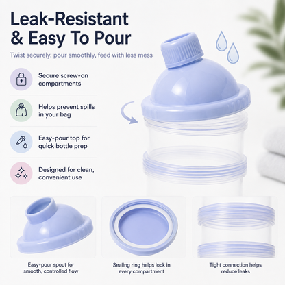 Portable Stackable Baby Formula Dispenser for Travel
