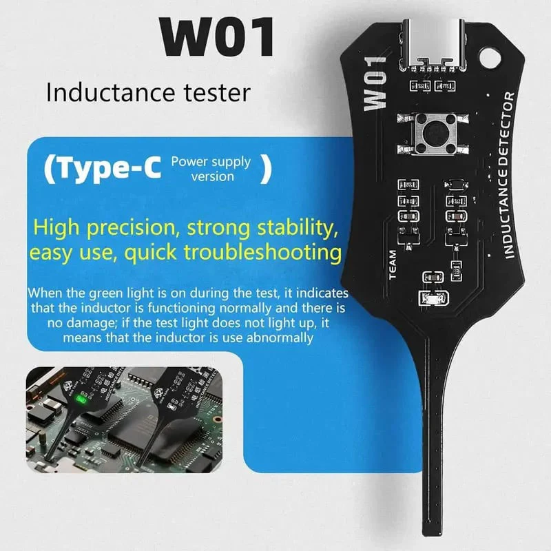 Type-C Inductance Tester Motherboard Coil Tester, Electronic Circuit Board Inductor Detector