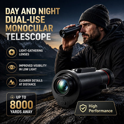 AI Day/Night Dual-Use Monoculars – 8000-meter detection range