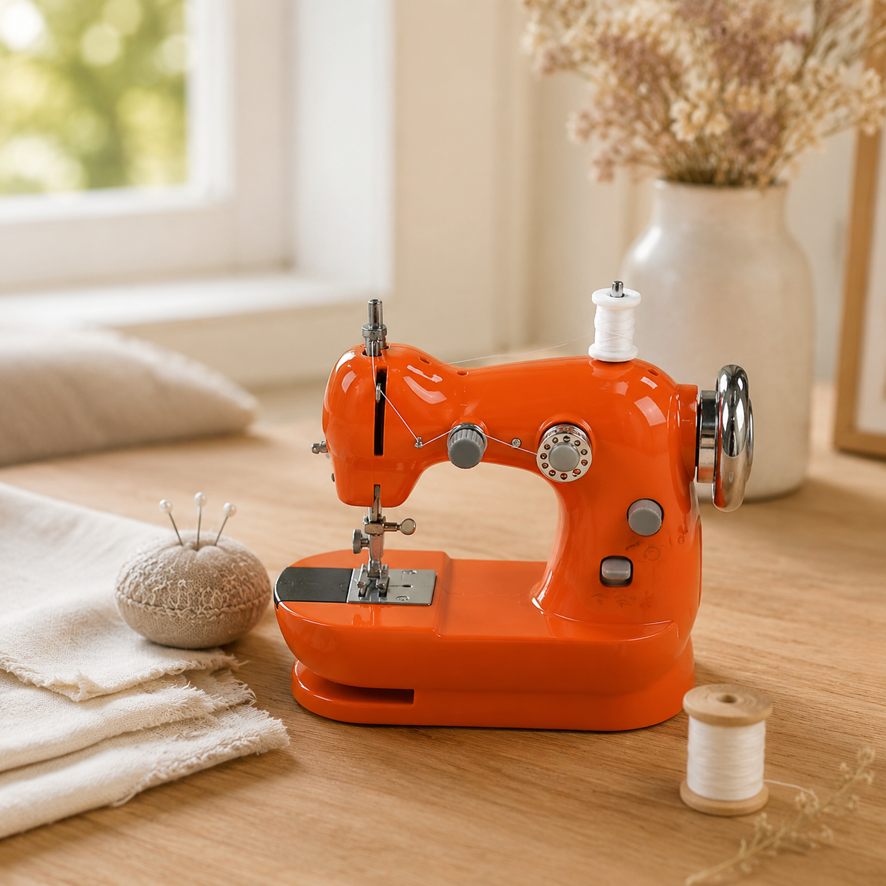 🧵 Mini Sewing Machine for Beginners | Portable Home Sewing Machine