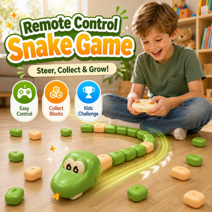 Remote Control Snake Block-Collecting Game