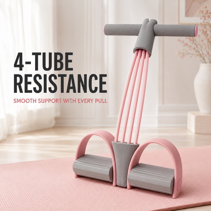 6-Tube Pedal Resistance Trainer – Full-Body Home Workout