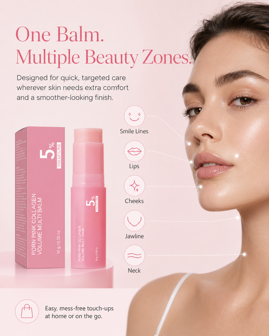 💜LAST DAY - BUY 1 GET 1 FREE PDRN Pink Collagen Multi Balm Stick for Dewy-Looking Skin