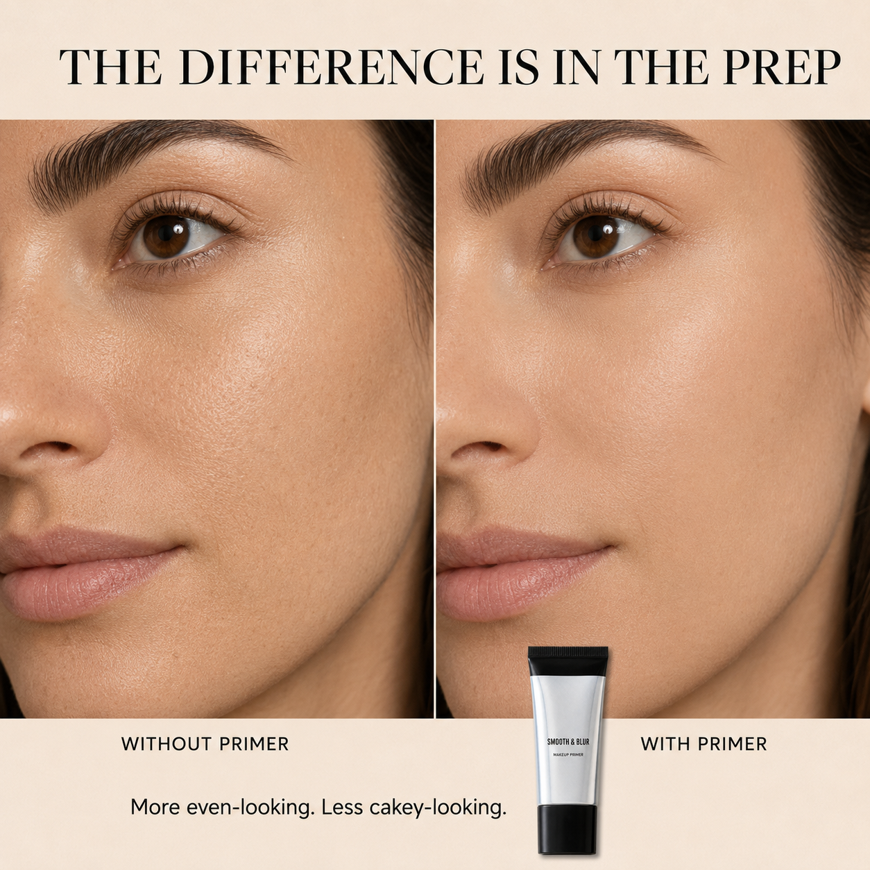 Smooth & Blur Makeup Primer – Water-Resistant Long-Wear Base