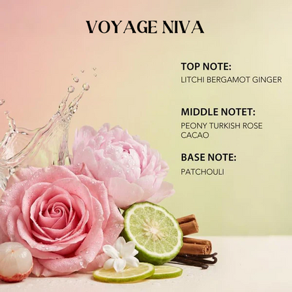 🔥 50% OFF Today Voyage Niva | Rosey Fruity Floral | Extrait De Parfum  | Long Lasting Luxury Fragrance