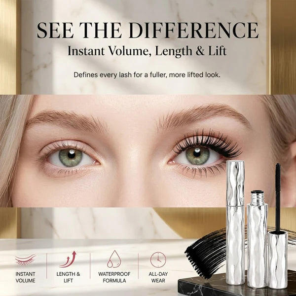 Waterproof Mascara for Thick, Long & Curled Lashes | Smudge-Proof & Long-Lasting
