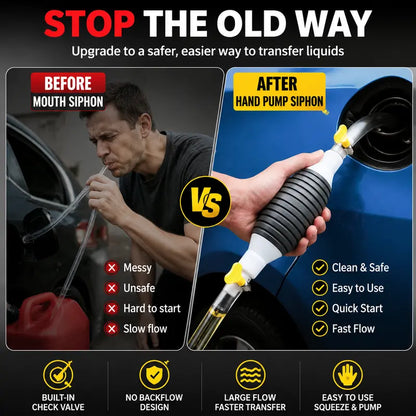 🔥 Just Squeeze & Flow – Fast Manual Siphon Pump Kit