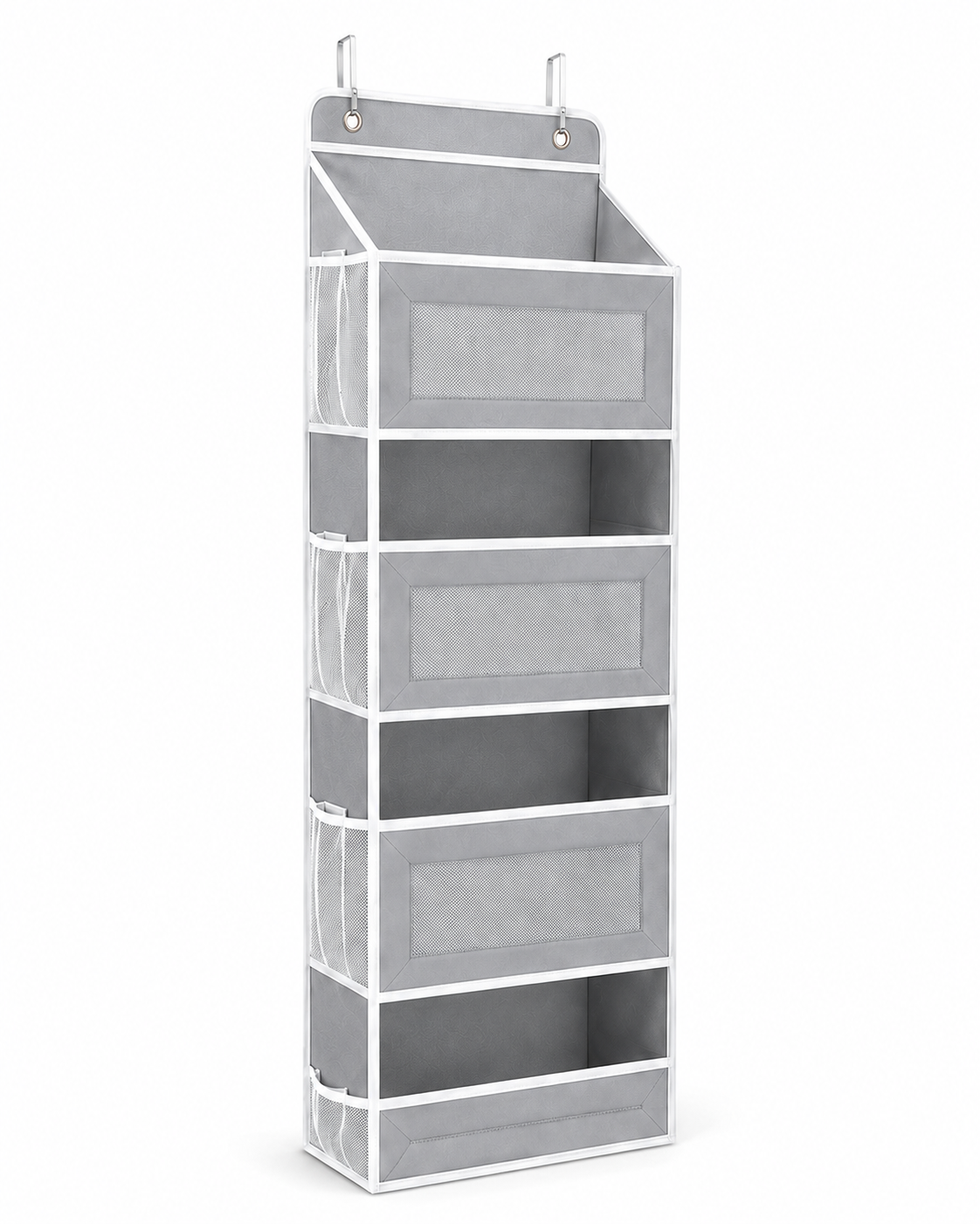 5-Tier Over-the-Door Hanging Organizer with Mesh Pockets
