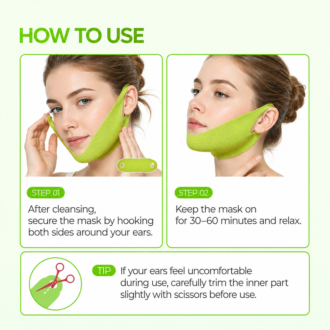 Cooling V Lifting Face Band for Jawline Support