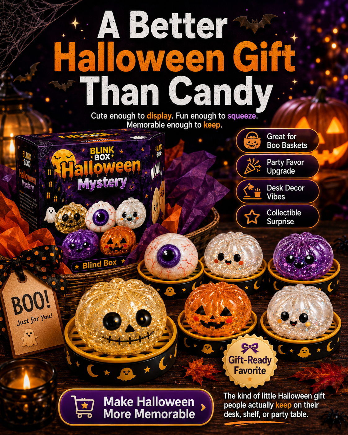 Halloween Mystery Squishy Toys | 5 Spooky Characters