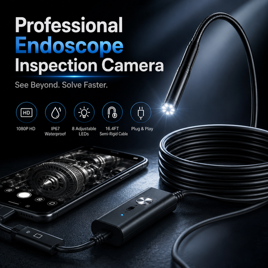 HOT SALE HD Endoscope Inspection Camera | 2M 5M 10M Waterproof Probe
