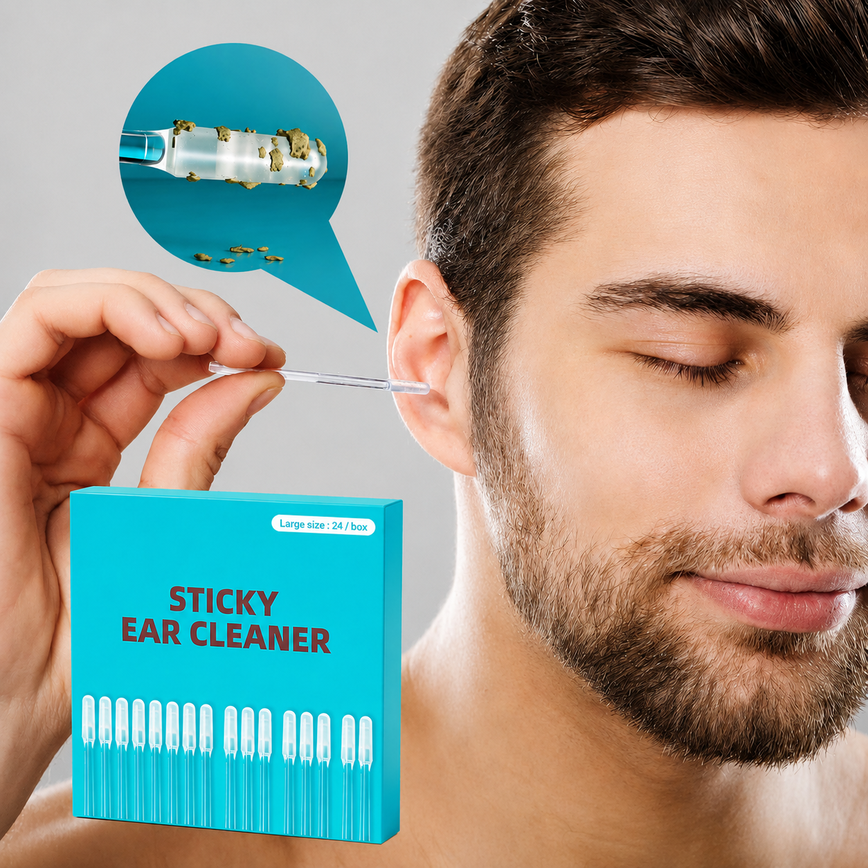 Reusable Adhesive Ear Cleaning Swabs – Gentle Outer-Ear Care Kit