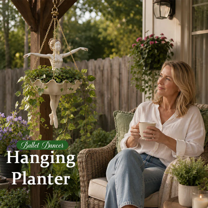 Ballet Dancer Hanging Planter