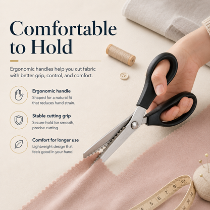 Zigzag Fabric Scissors – Shears for Sewing & Clothing