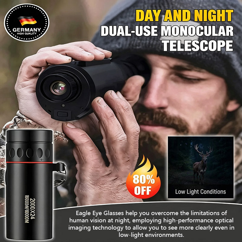 AI Day/Night Dual-Use Monoculars – 8000-meter detection range