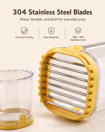 Stainless Steel Fruit & Vegetable Slicer | Even Slices