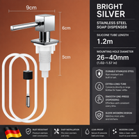 Silver pump head + 1.2m hose