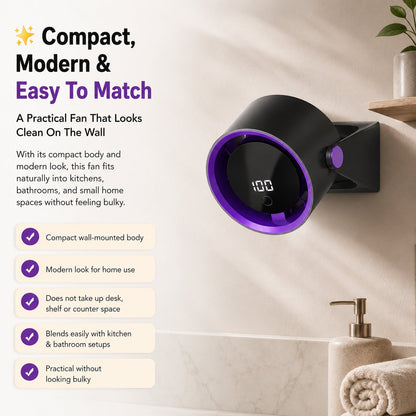 Wall-Mounted Kitchen Cooling Fan