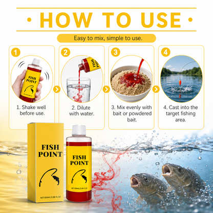 Fish Point Liquid Fish Attractant 100ml | Bait Booster