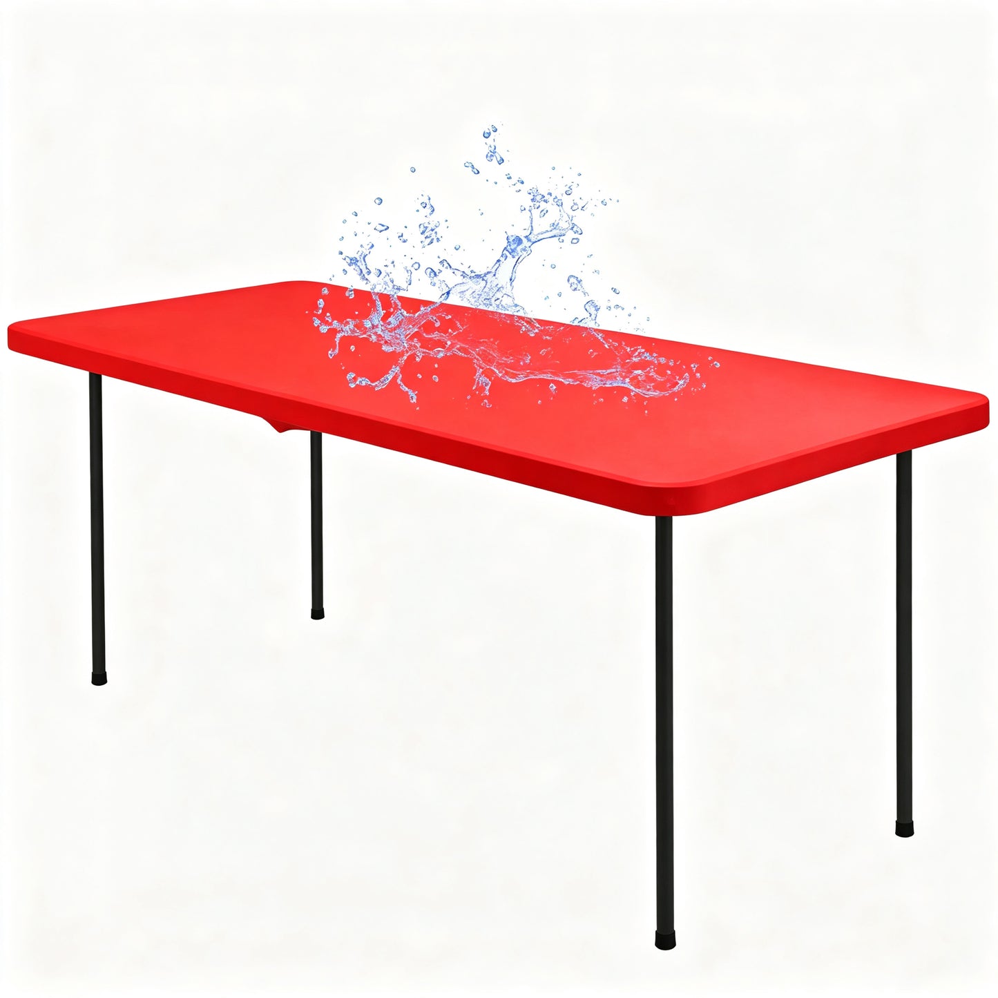 Stretch Fabric Table Top Cap Cover – Elastic Edge, Waterproof & Reusable