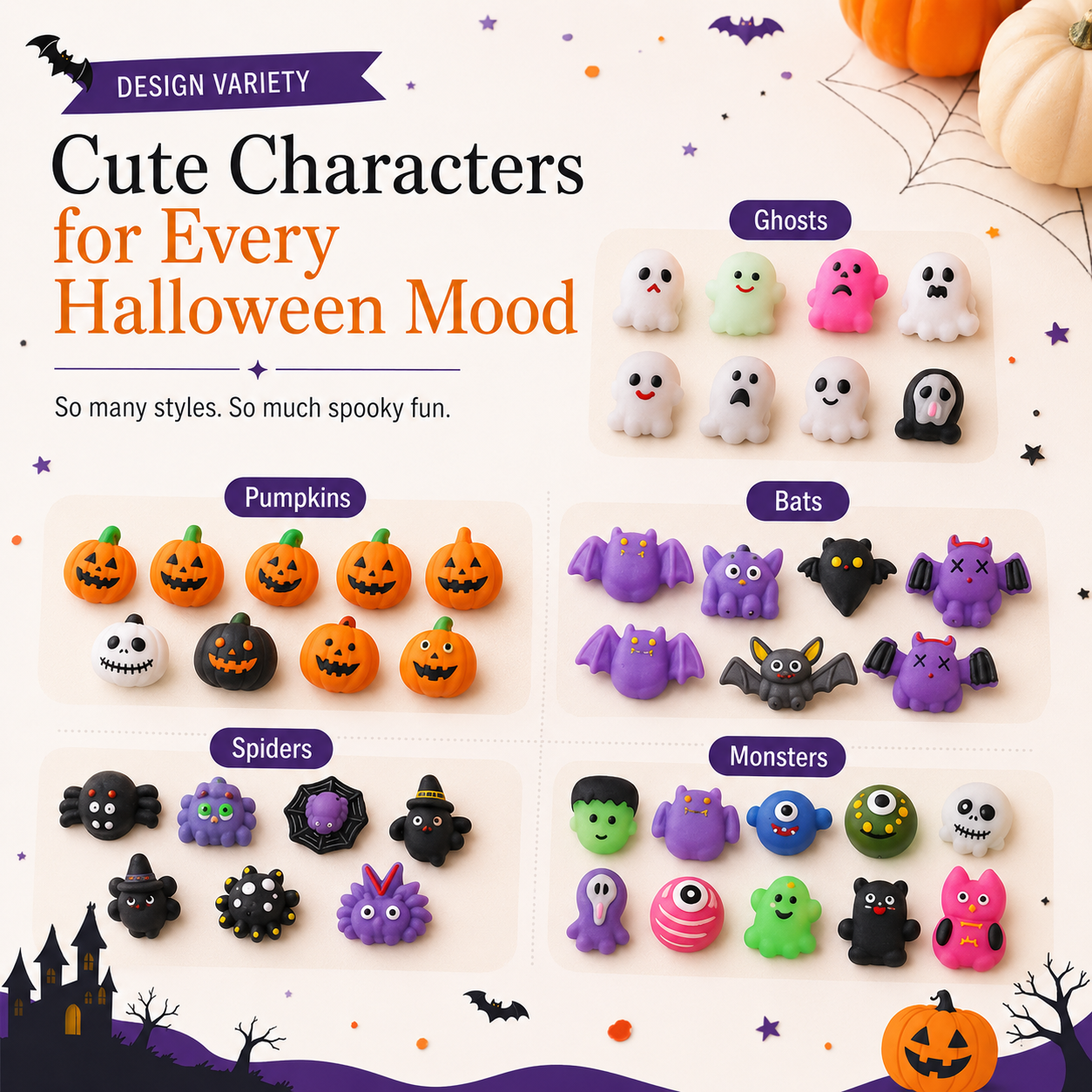 🎃 30 Mystery Squishies · Squeeze · Collect · Discover