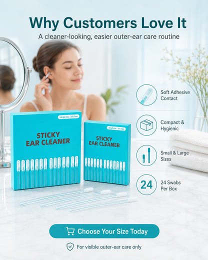 👂 Reusable Sticky Ear Cleaner – Picks Up What Cotton Swabs Leave Behind