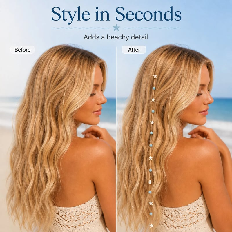 Beachy Mermaid Hair Accent
