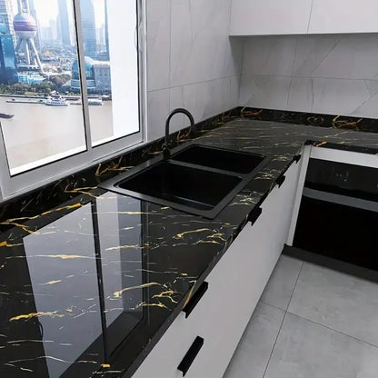 ✨ Gold Marble Peel & Stick Wallpaper | Walls, Kitchen & Furniture