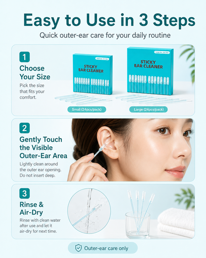 👂 Reusable Sticky Ear Cleaner – Picks Up What Cotton Swabs Leave Behind