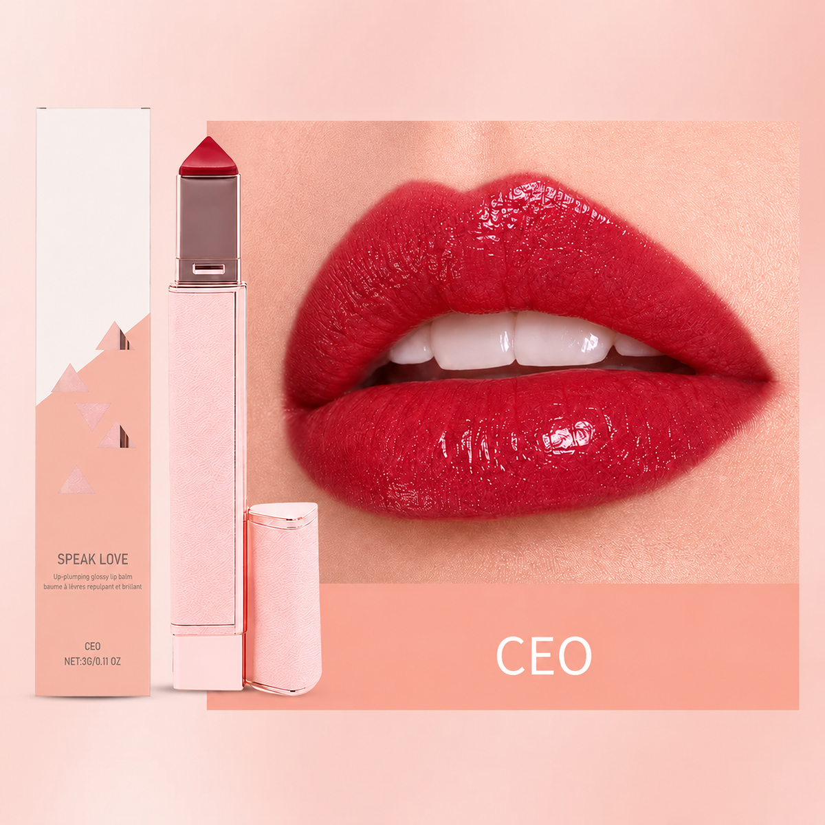 Hydrating Lip Plumping Glossy Lip Balm
