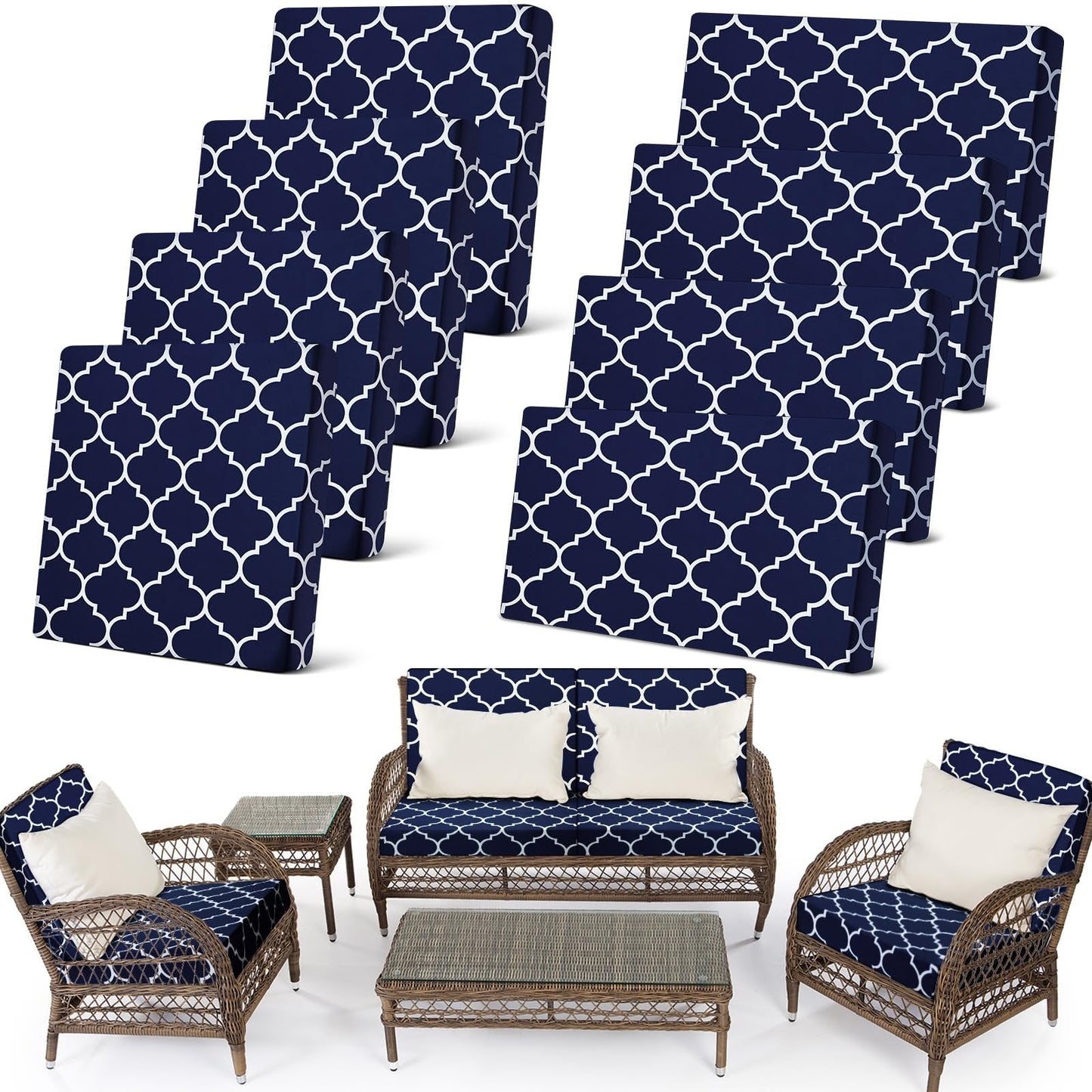 🛋️ Outdoor Patio Sofa Cushion Covers 🔥Free Shipping Worldwide