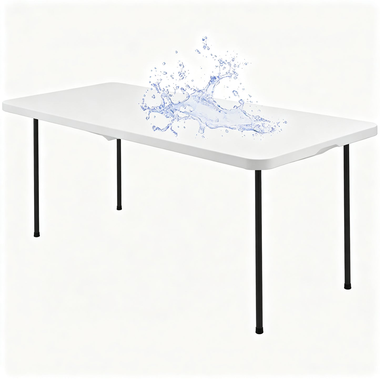 Stretch Fabric Table Top Cap Cover – Elastic Edge, Waterproof & Reusable