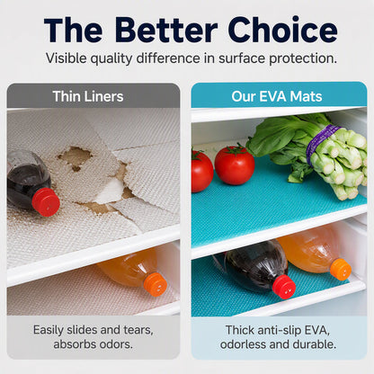 🧊 🛡️ Waterproof Fridge Shelf Liners – Non-slip, easy-clean & food-safe – Keeps fridge shelves fresh & organized ✨