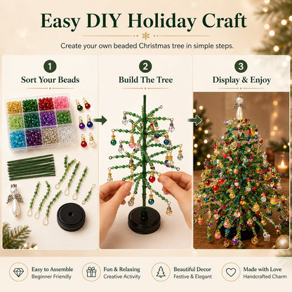 🎅DIY Beaded Christmas Tree Kit | 🎄Handmade Holiday Craft