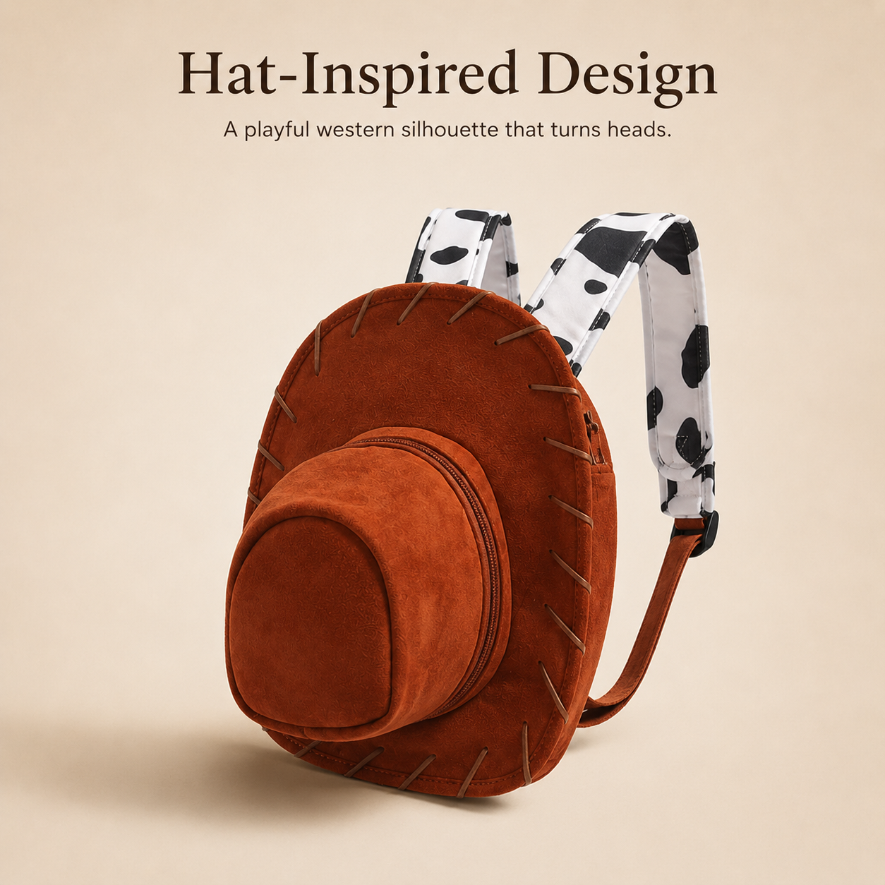 Western Cowboy Hat Shaped Backpack