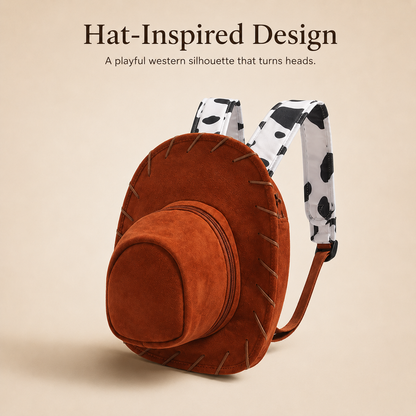 Western Cowboy Hat Shaped Backpack