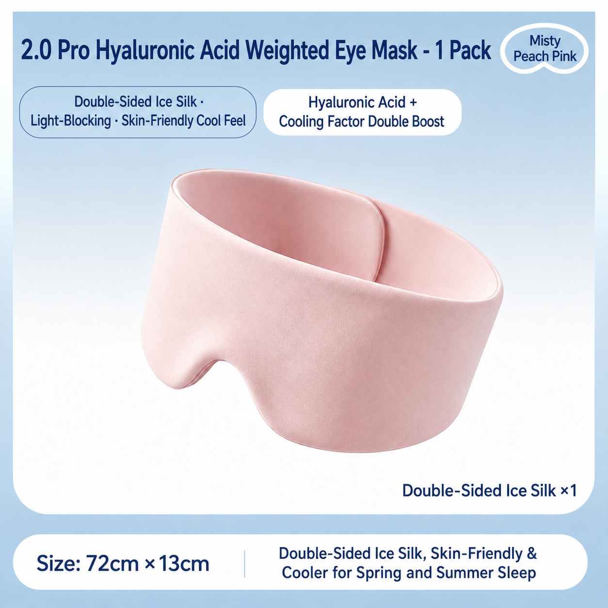 Weighted Eye Mask | Cooling Ice Silk Sleep Mask