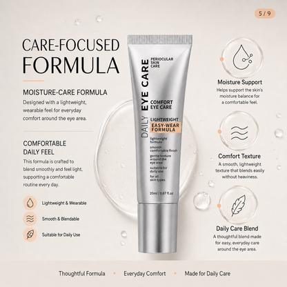 Daily Hydrating Eye Care Cream – Lightweight Moisture Comfort Formula