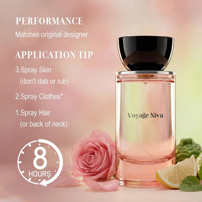 🔥 50% OFF Today Voyage Niva | Rosey Fruity Floral | Extrait De Parfum  | Long Lasting Luxury Fragrance