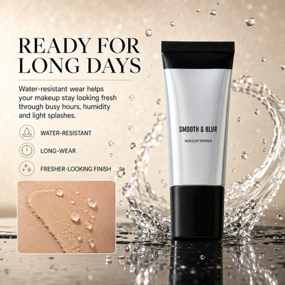 Smooth & Blur Makeup Primer – Water-Resistant Long-Wear Base